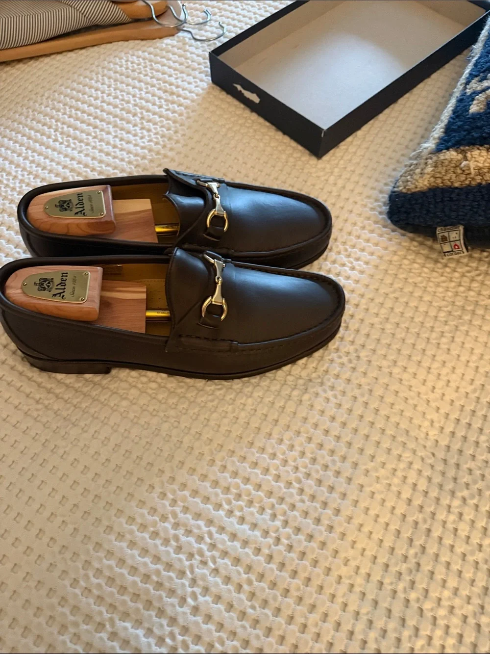 Classic Dark Brown Leather Bit Loafers by Horatio